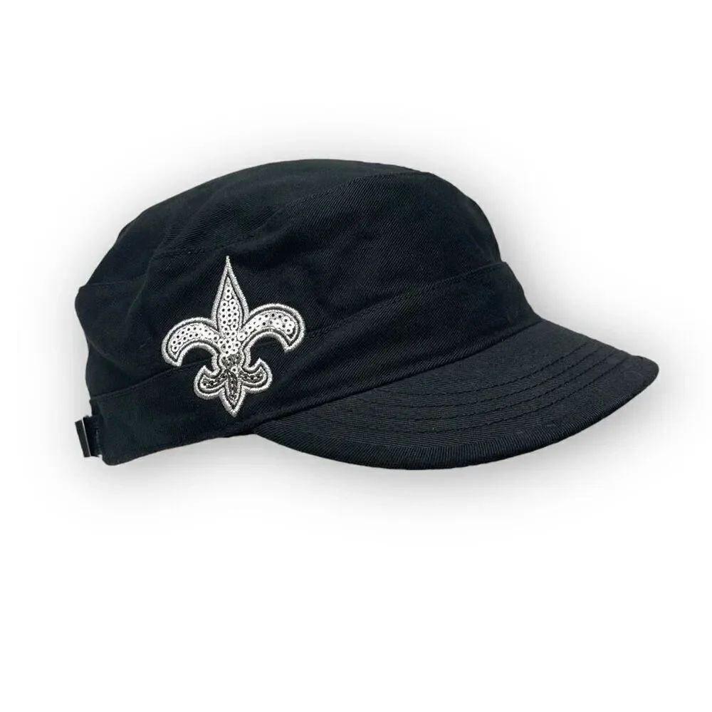 Forty Seven '47 New Orleans Saints Cadet Hat Cap Black Adjustable OSFM Women